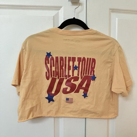 Doja Cat I Need Jesus Scarlet Tour T-shirt Womens M Cropped Graphic Crewneck - Picture 2 of 5